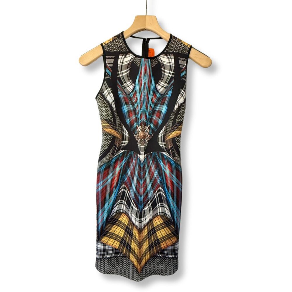 Clover Canyon Scuba Neoprene Sleeveless Bodycon Mini Fitted Dress | Size XS